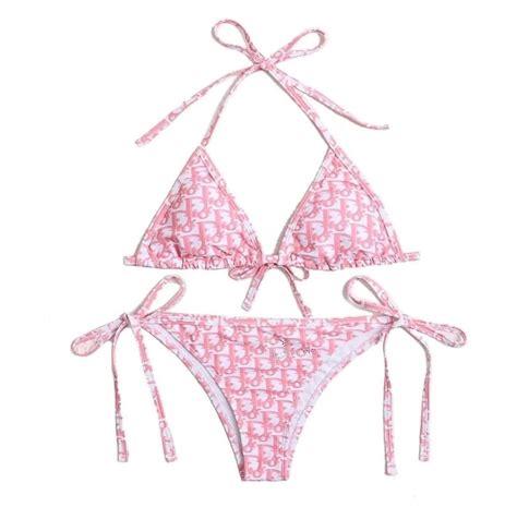 dior bathing suit pink